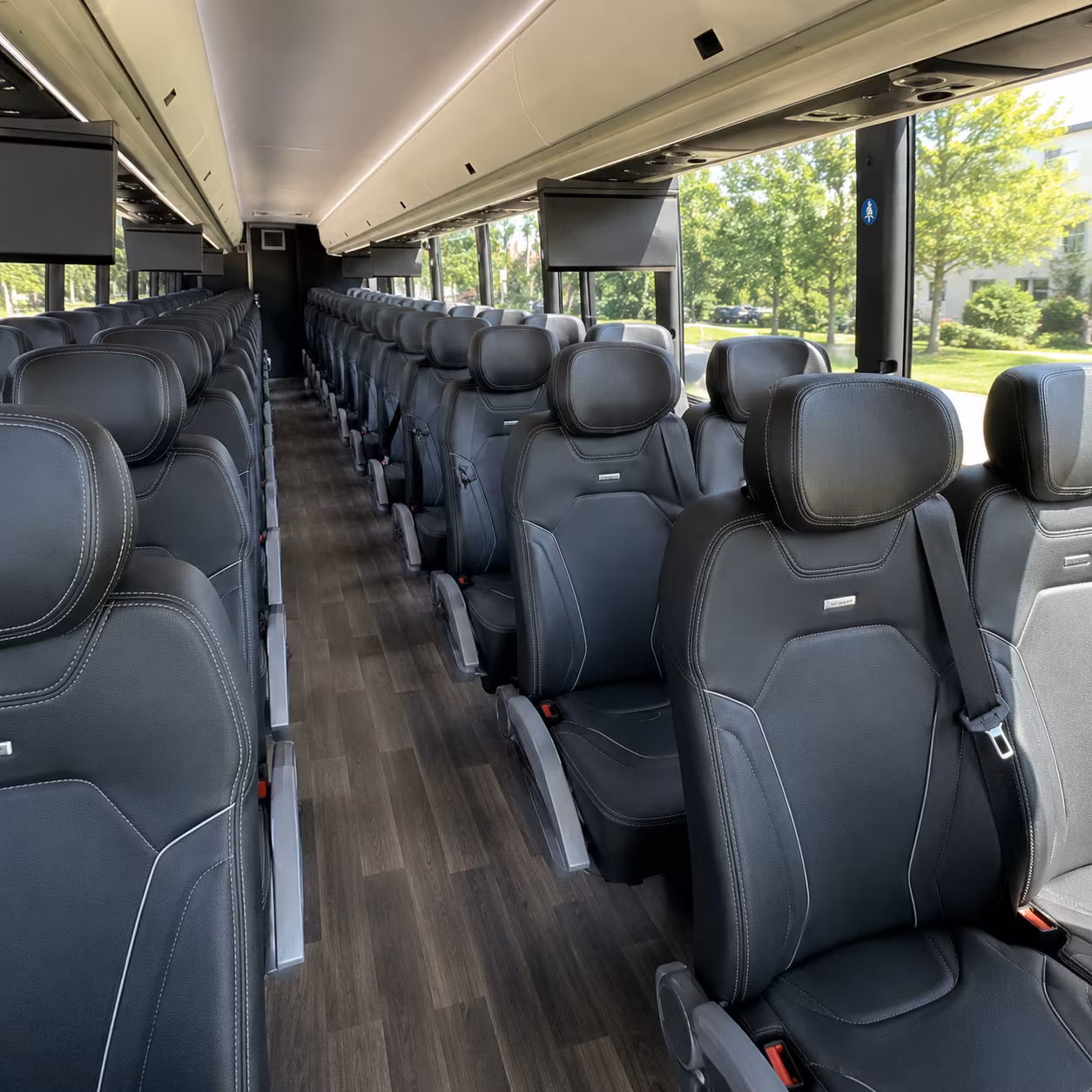 fort wayne charter bus services interior