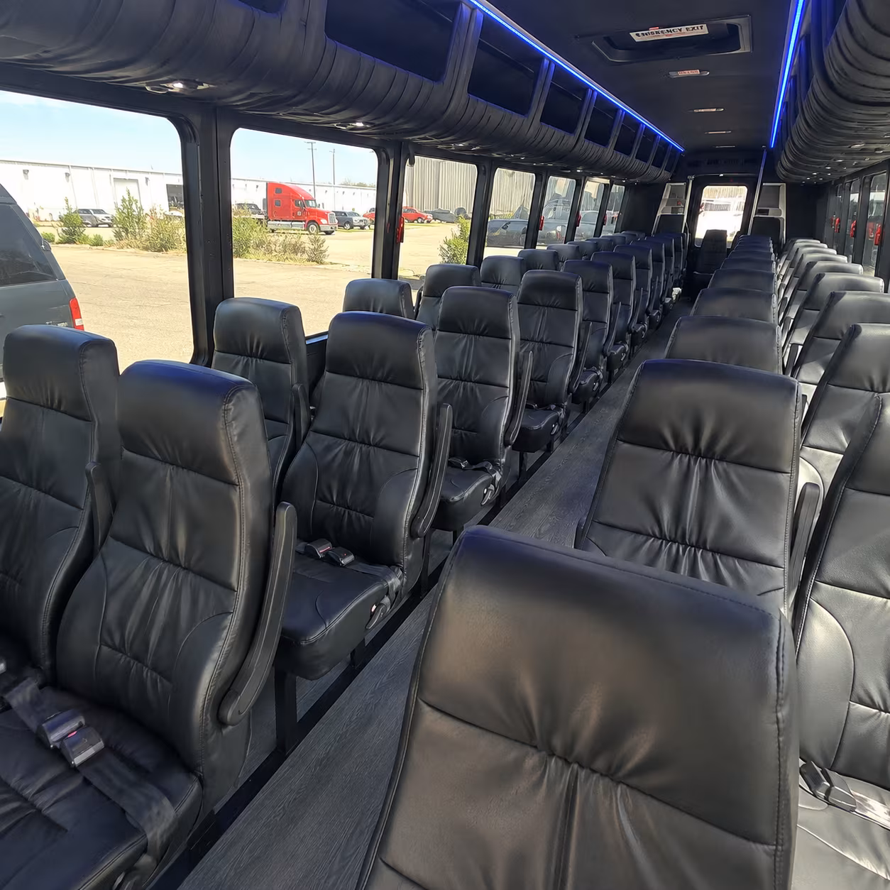 the bus type and amenities